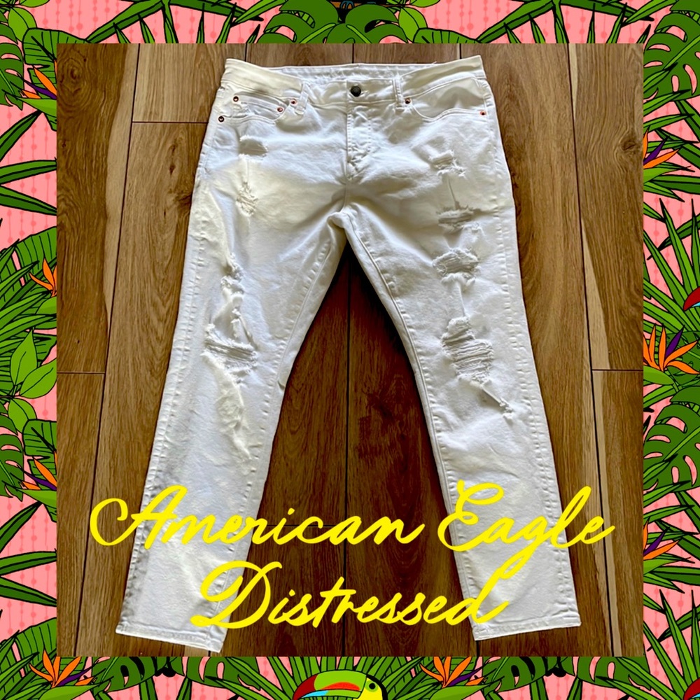 American Eagle Outfitters 🌺 Women’s NE(X)T LEVEL AIRFLEX white jeans SZ:36